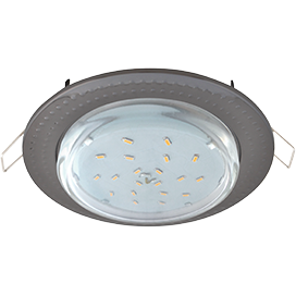 Тонкий светильник Ecola GX53 H4 "Чеканка", металл